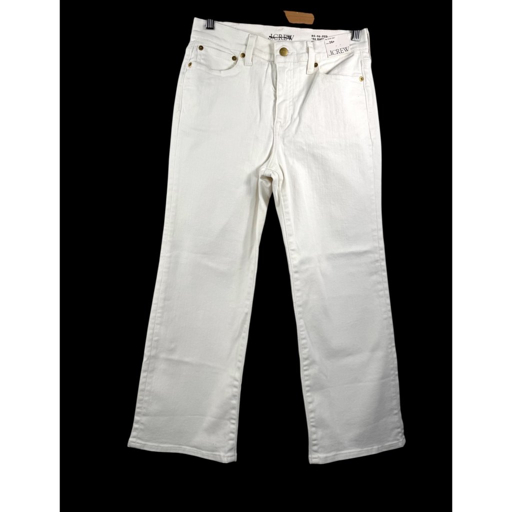 J.Crew High Rise Kick Out Jeans Money 90s Preppy Stretch Sz 26p